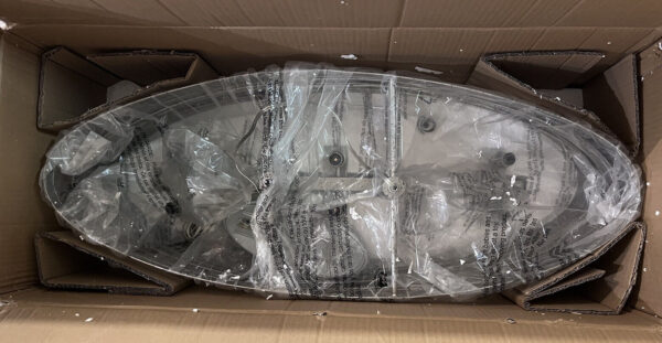Miseno ML72609 Annata 6 Light 32" Linear Chandelier Nickel Ceiling Fixture Open - Image 3