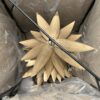 Fredrick Raymond FR30815BNG Agave 26? 7-Light Pendant Sculpted Steel Leaves READ